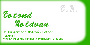botond moldvan business card